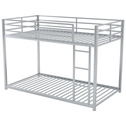 Metal Bunk Bed, Low Bunk Bed With Ladder - The Sleep Loft - Online Mattress Showroom NYC