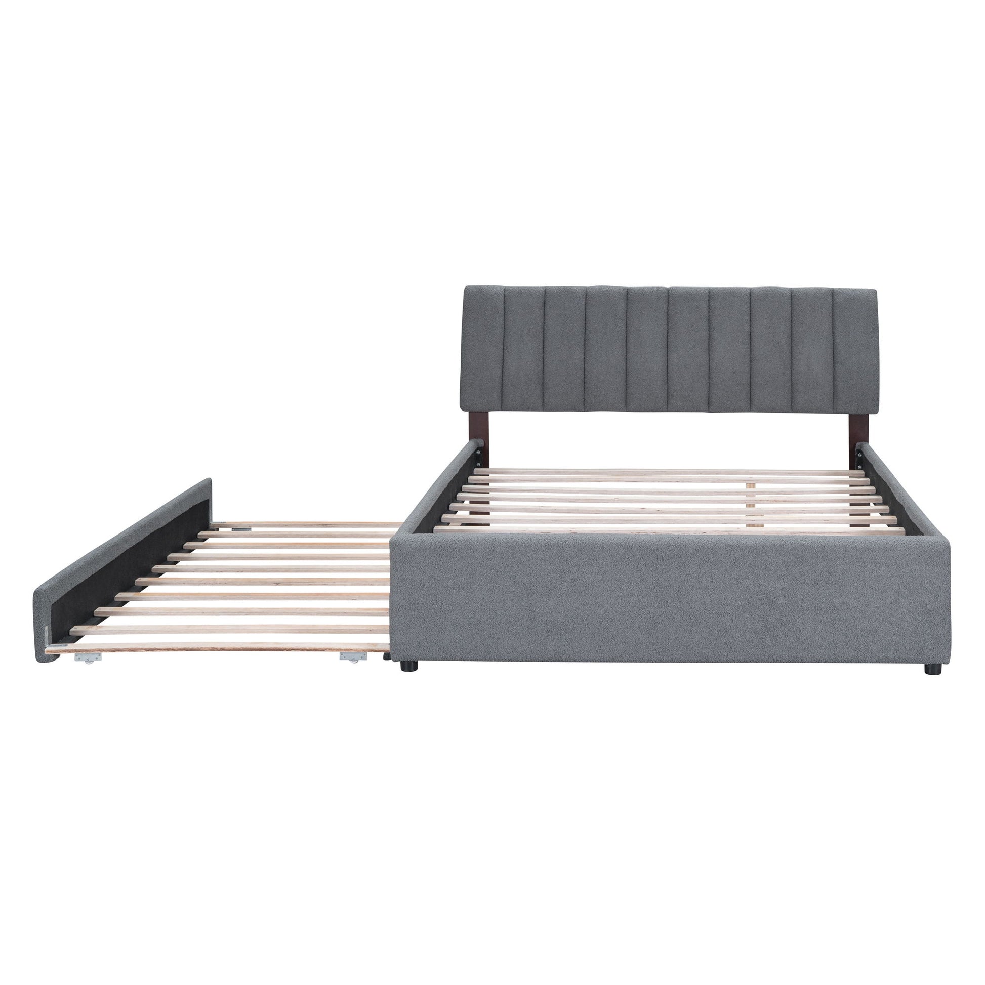 Upholstered Platform Bed With Trundle - The Sleep Loft - Online Mattress Showroom NYC