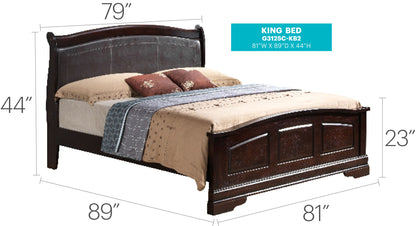 Panel Sleigh Bed Elegantly Crafted - The Sleep Loft - Online Mattress Showroom NYC