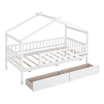 House Bed With 2 Drawers - The Sleep Loft - Online Mattress Showroom NYC