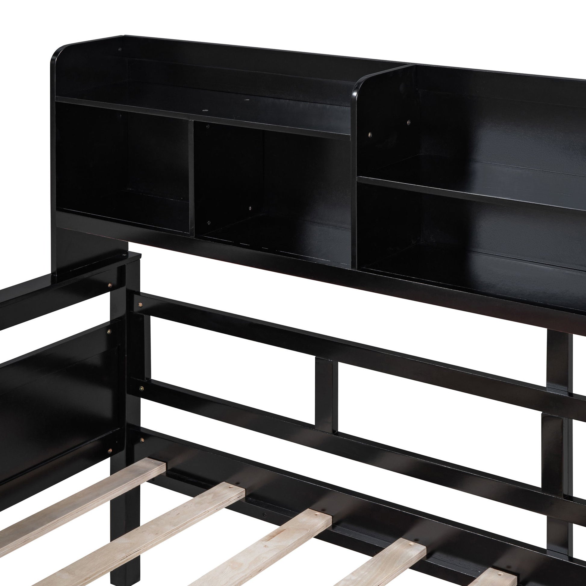 Daybed, Slat Support, With Bedside Shelves And 2 Drawers - The Sleep Loft - Online Mattress Showroom NYC