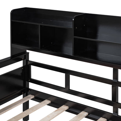 Daybed, Slat Support, With Bedside Shelves And 2 Drawers - The Sleep Loft - Online Mattress Showroom NYC