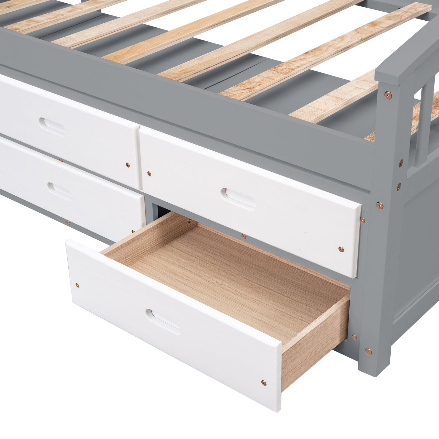Platform Storage Bed Solid Wood Bed With 6 Drawers - The Sleep Loft - Online Mattress Showroom NYC