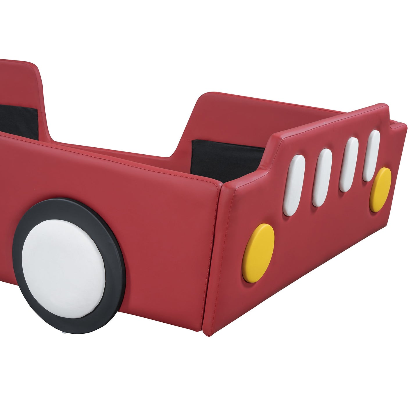 Race Car Shaped Platform Bed With Wheels - The Sleep Loft - Online Mattress Showroom NYC