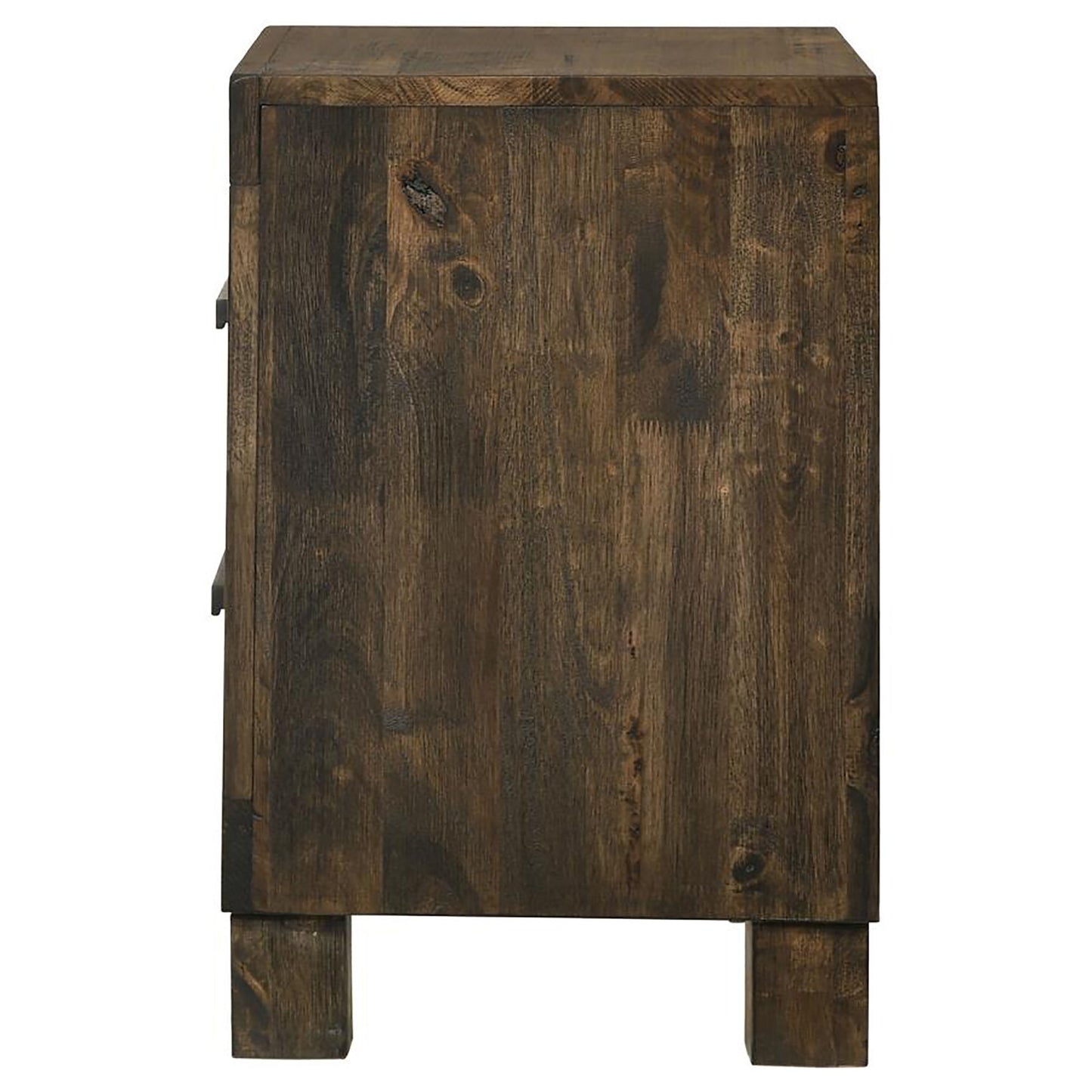 2 Drawer Nightstand - Brown Wood - The Sleep Loft - Online Mattress Showroom NYC