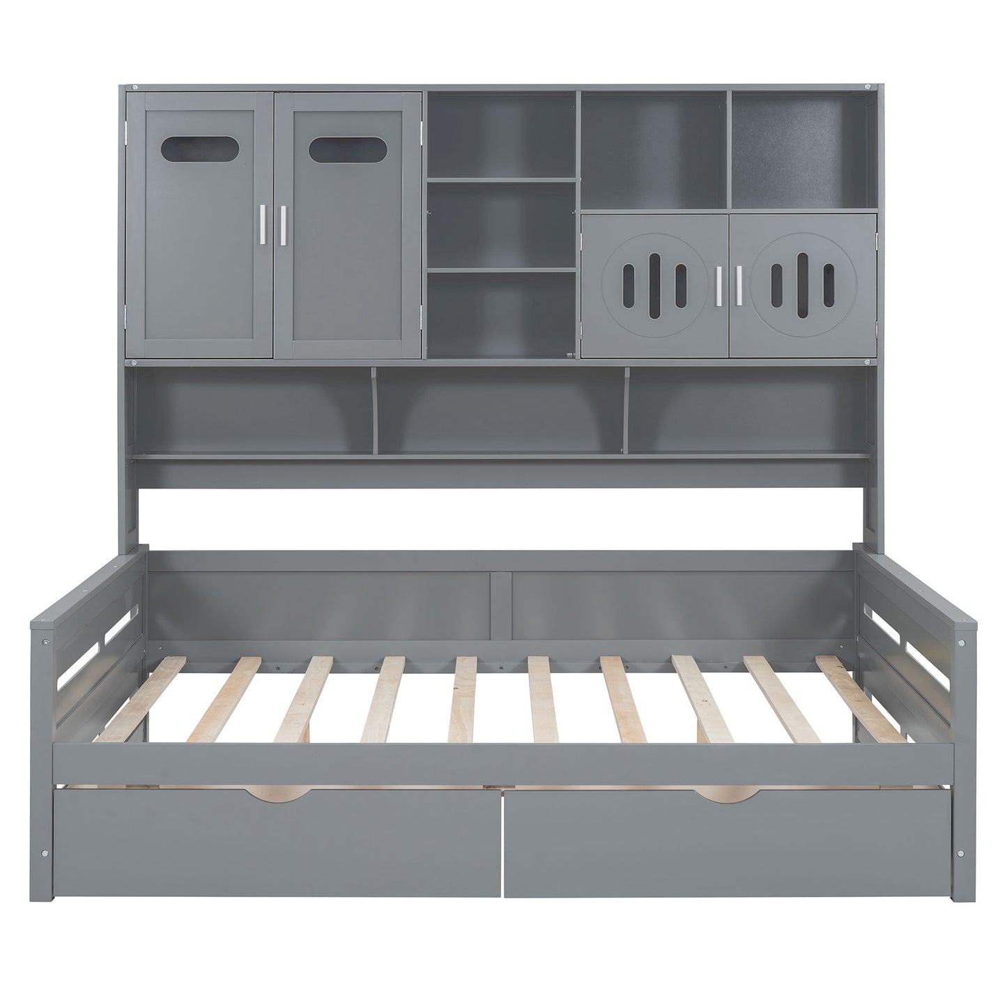 Daybed With All-In-One Cabinet And Shelf - The Sleep Loft - Online Mattress Showroom NYC