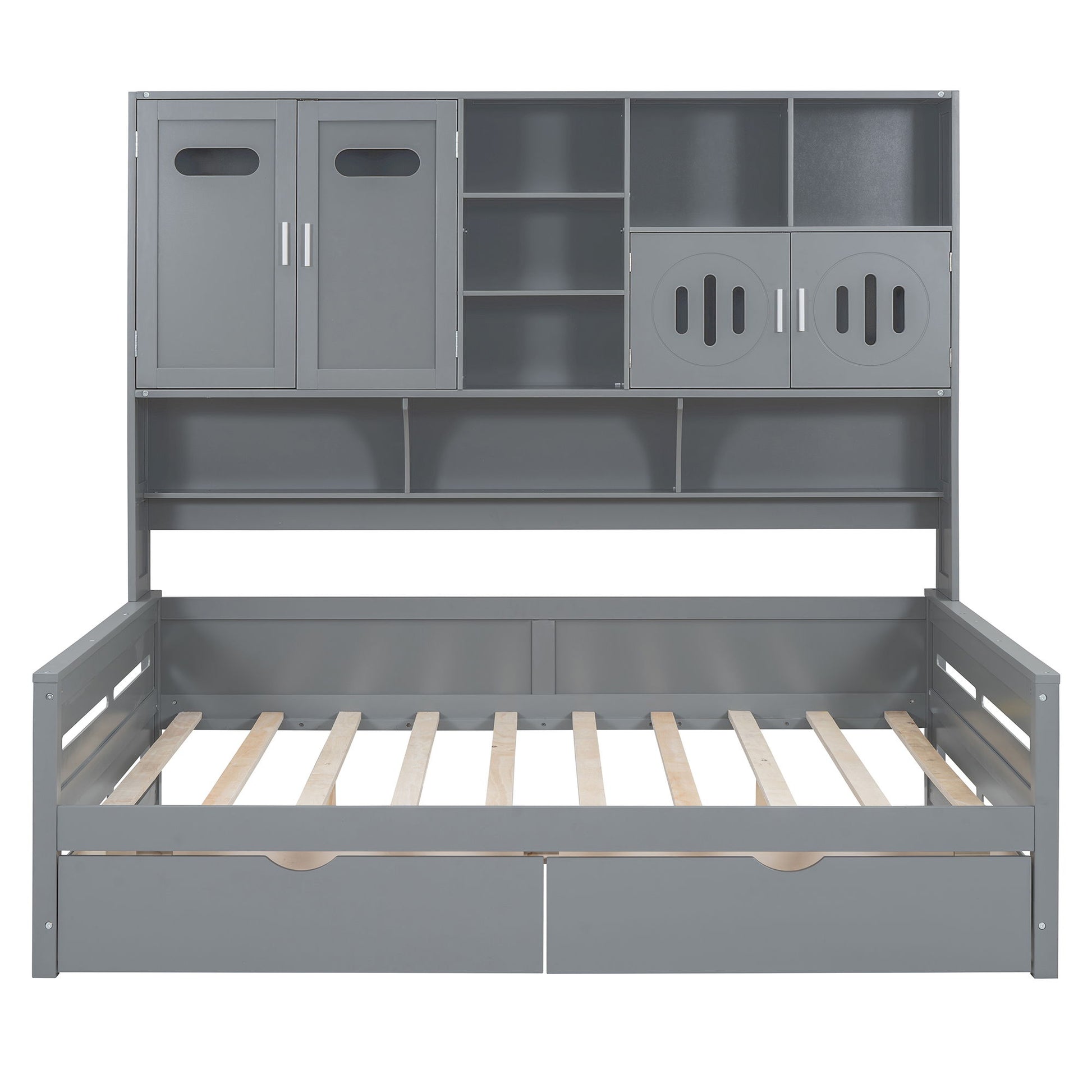 Daybed With All-In-One Cabinet And Shelf - The Sleep Loft - Online Mattress Showroom NYC