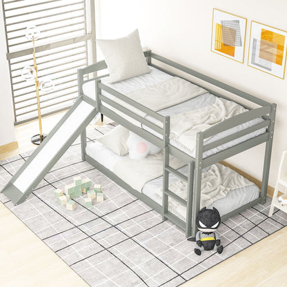 Durable Bunk Bed With Convertible Slide And Ladder - The Sleep Loft - Online Mattress Showroom NYC