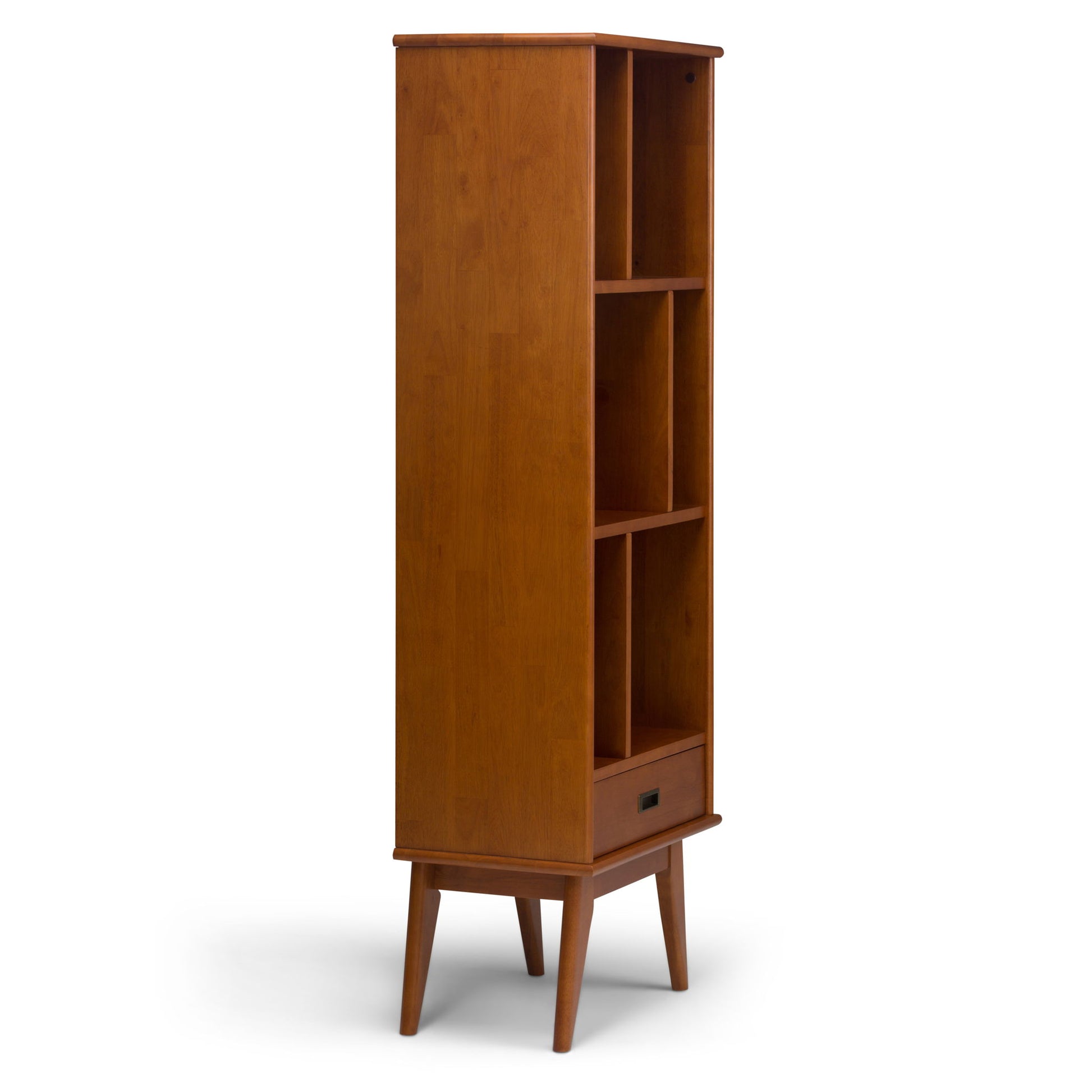 Draper - Mid Century Wide Bookcase And Storage Unit - The Sleep Loft - Online Mattress Showroom NYC
