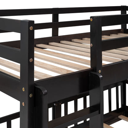 Bunk Bed With Convertible Ladder And Slide - The Sleep Loft - Online Mattress Showroom NYC