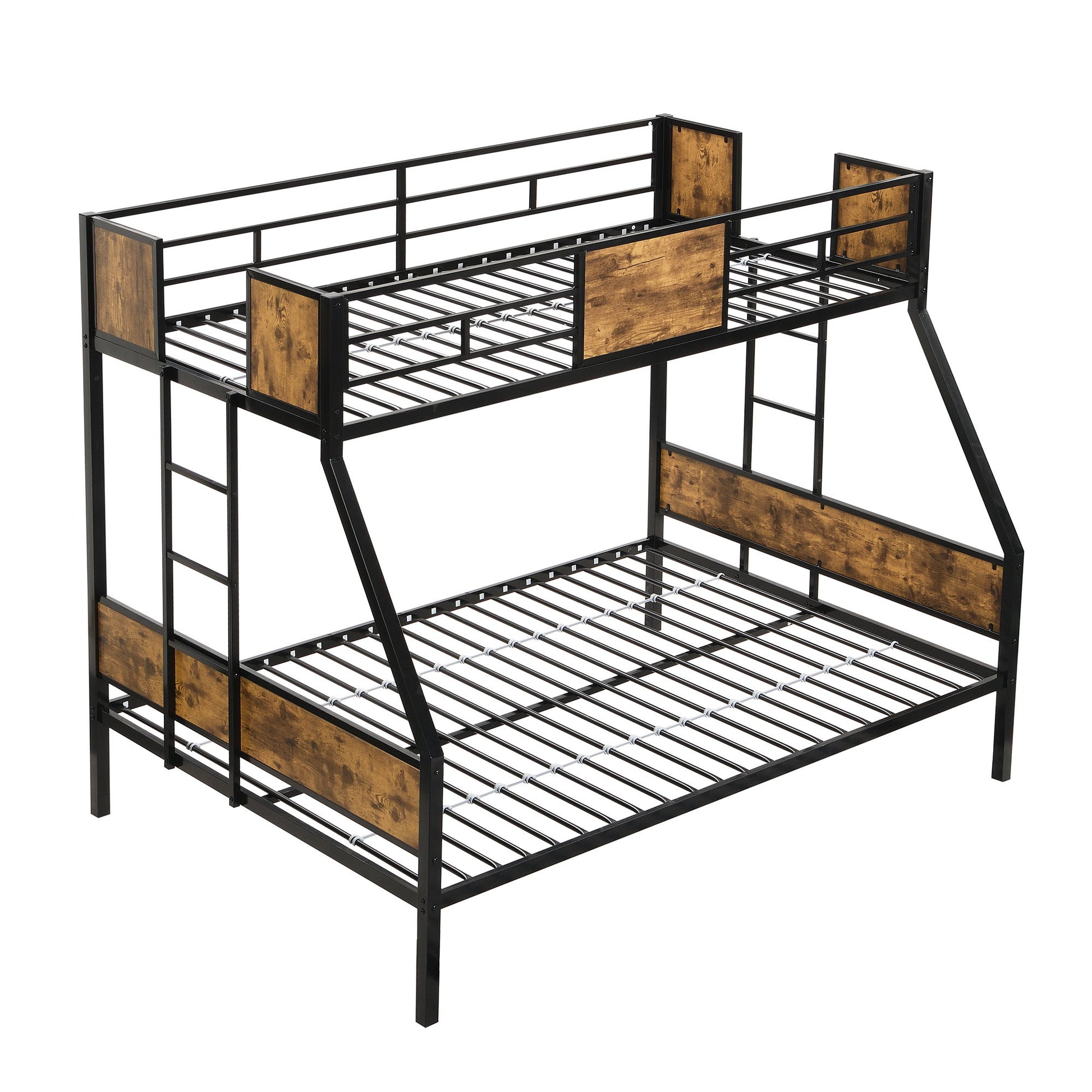 Modern Metal Bunk Bed With Dual Side Ladder And Metal Desig - The Sleep Loft - Online Mattress Showroom NYC