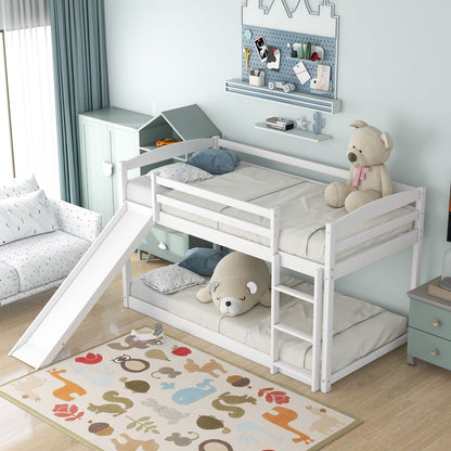 Durable Bunk Bed With Convertible Slide And Ladder - The Sleep Loft - Online Mattress Showroom NYC