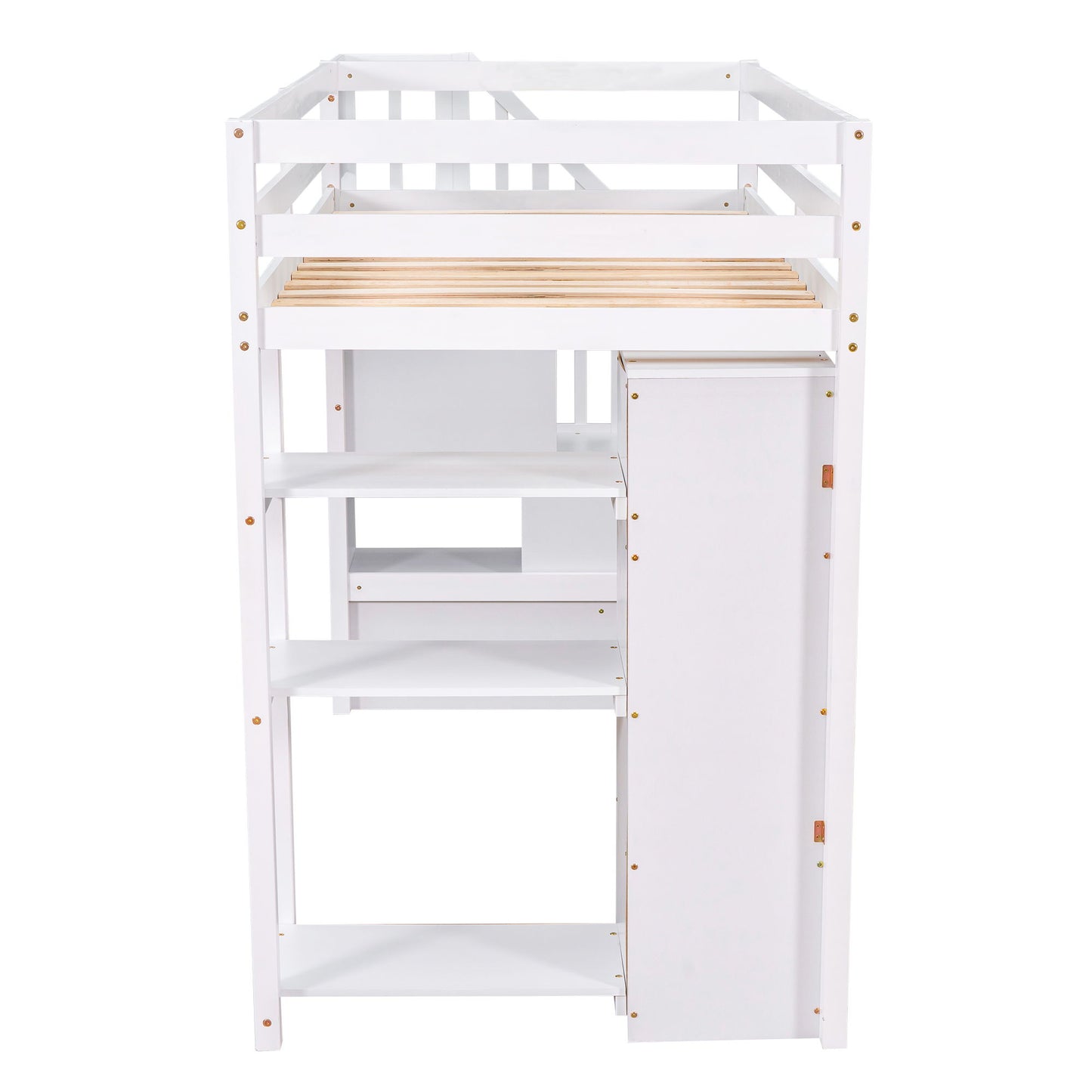 Loft Bed With Storage Drawers And Stairs With Shelves - The Sleep Loft - Online Mattress Showroom NYC