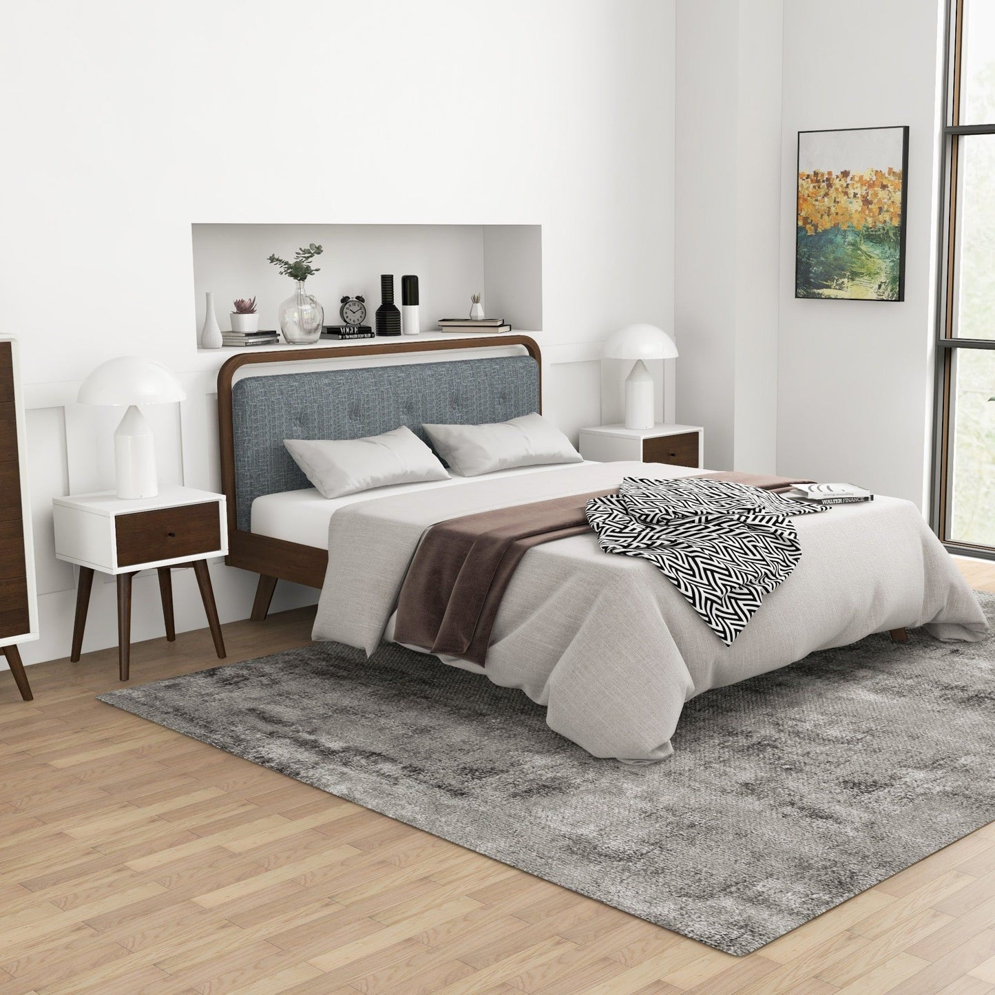 Avery - Modern Design Night Stand - The Sleep Loft - Online Mattress Showroom NYC