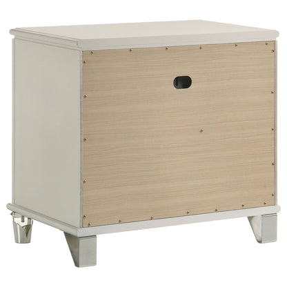 Gwendolyn - 2 Drawer Nightstand - White - The Sleep Loft - Online Mattress Showroom NYC
