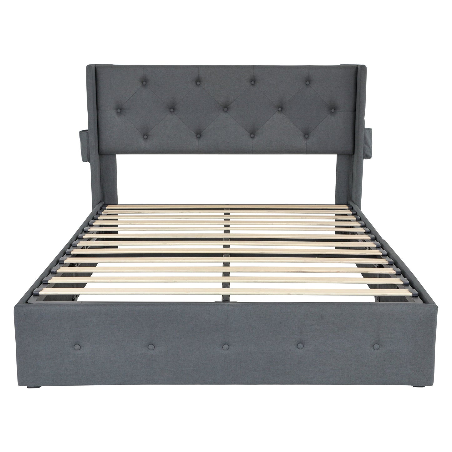 Bed With Gas Lift Storage, USB Ports - The Sleep Loft - Online Mattress Showroom NYC