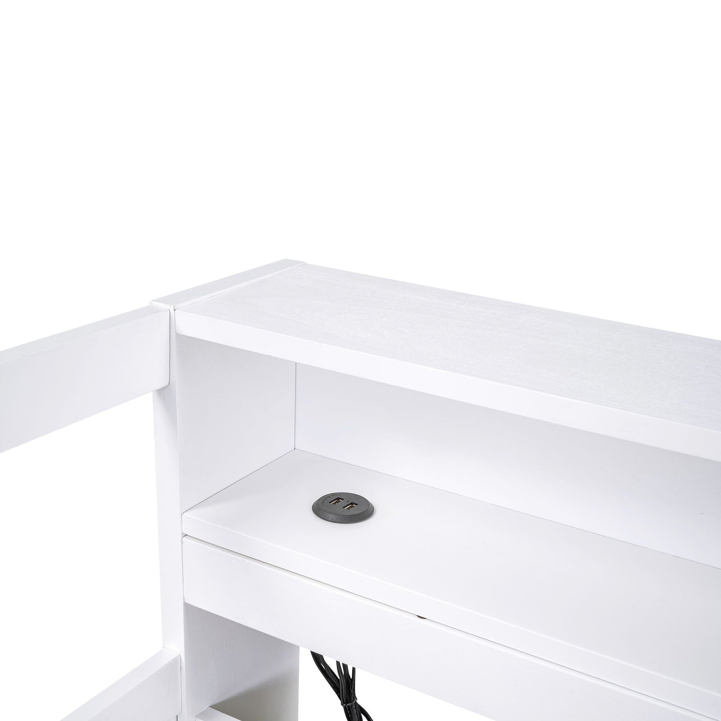 Daybed With 2 Trundles, 3 Storage Cubbies, Built In USB Charging Light - The Sleep Loft - Online Mattress Showroom NYC