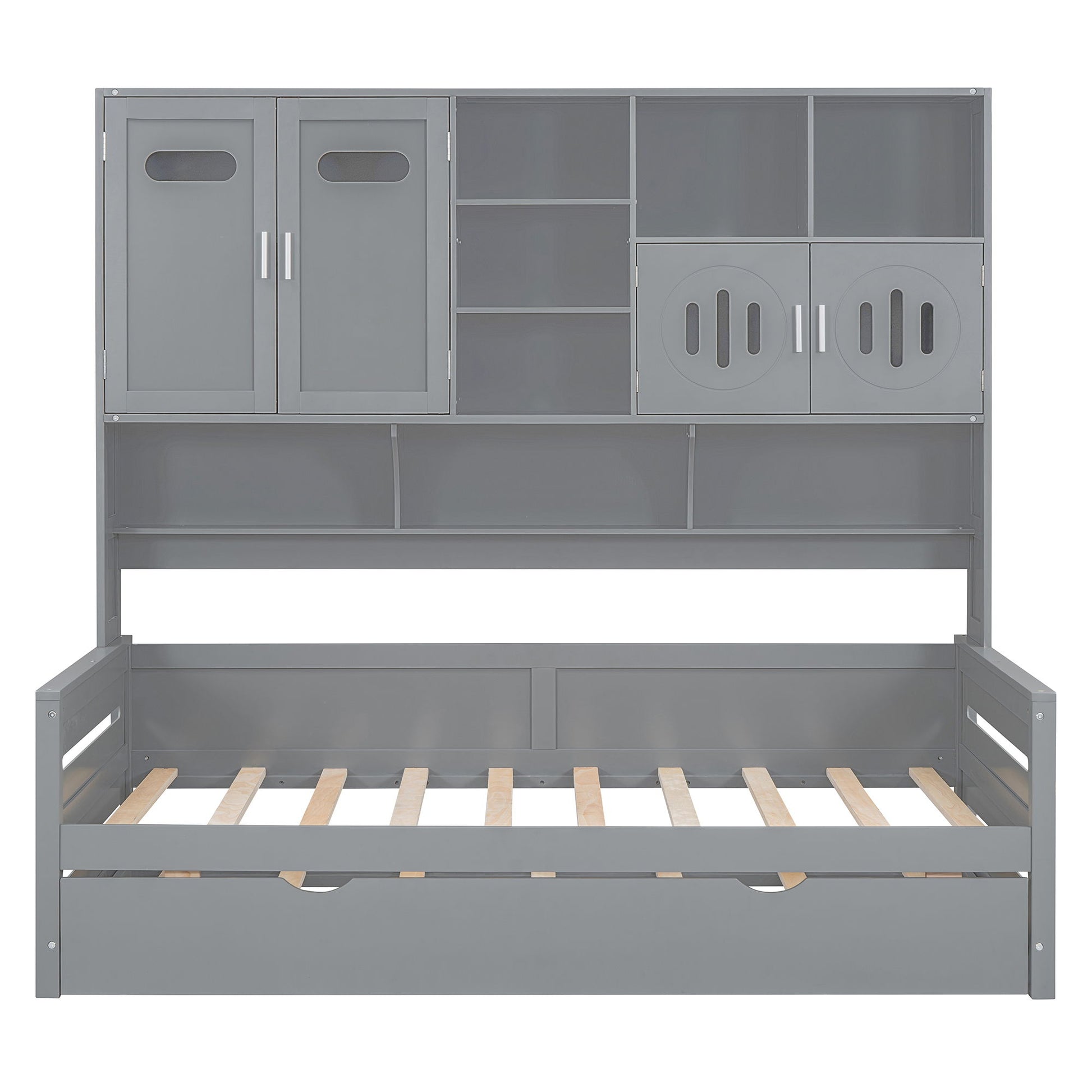 Daybed With All-In-One Cabinet And Shelf - The Sleep Loft - Online Mattress Showroom NYC