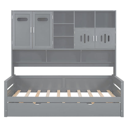 Daybed With All-In-One Cabinet And Shelf - The Sleep Loft - Online Mattress Showroom NYC