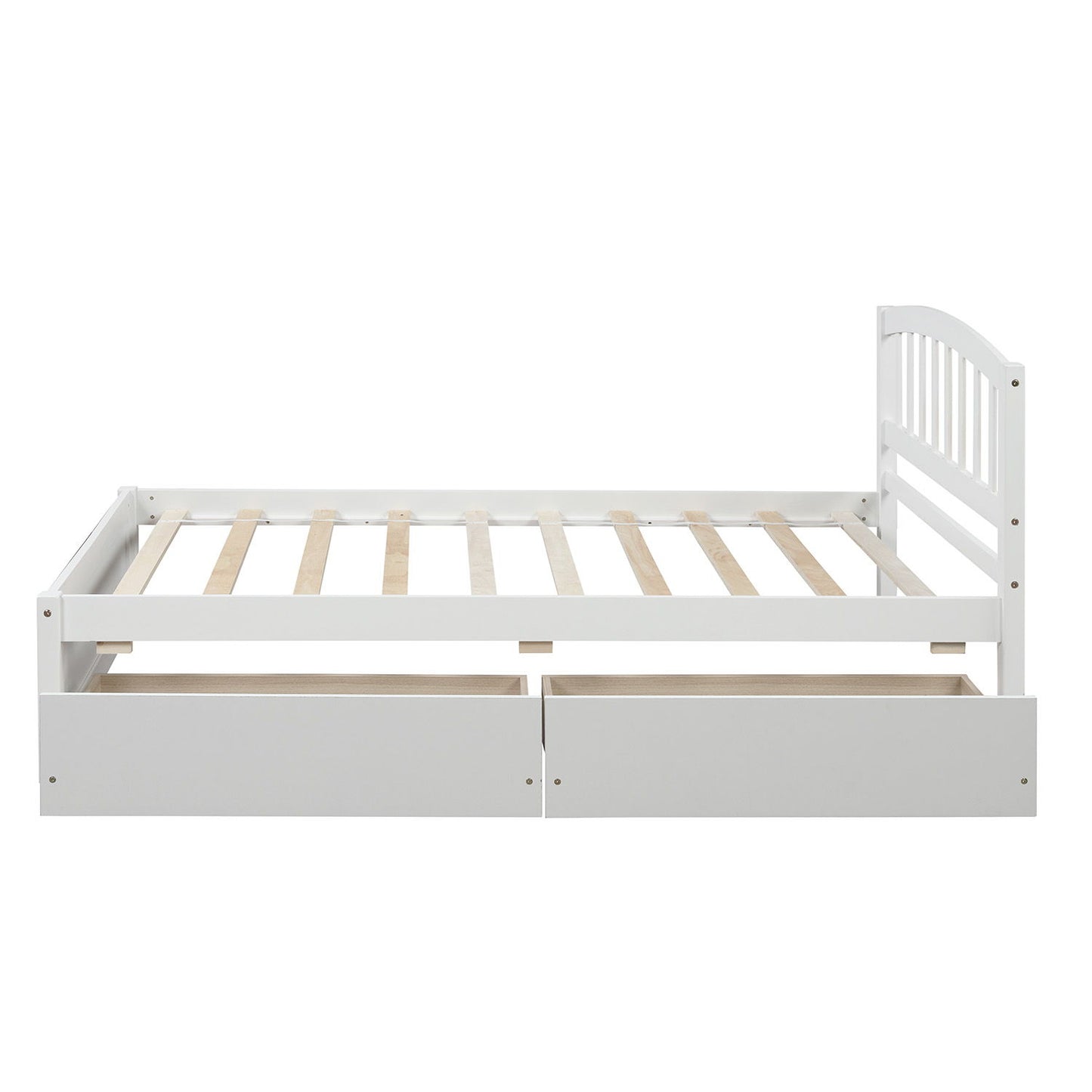 Platform Storage Bed Wood Bed Frame With Two Drawers And Headboard - The Sleep Loft - Online Mattress Showroom NYC