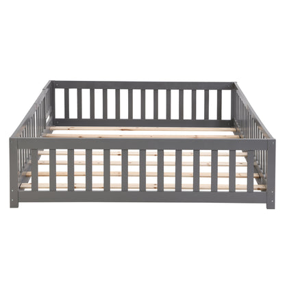 Solid Floor Bed With Door And Fence For Children - The Sleep Loft - Online Mattress Showroom NYC