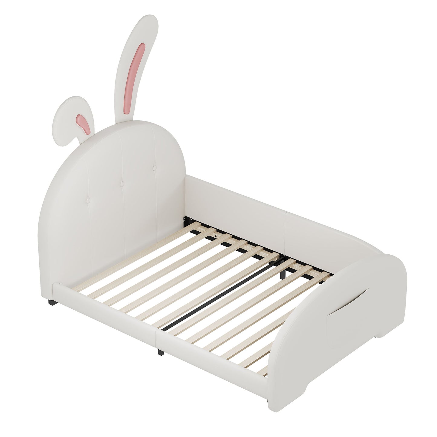 Upholstered Rabbit-Shape Princess Bed With Headboard And Footboard - The Sleep Loft - Online Mattress Showroom NYC