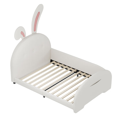 Upholstered Rabbit-Shape Princess Bed With Headboard And Footboard - The Sleep Loft - Online Mattress Showroom NYC