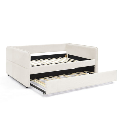 Upholstered Daybed With Pop Up Trundle - The Sleep Loft - Online Mattress Showroom NYC