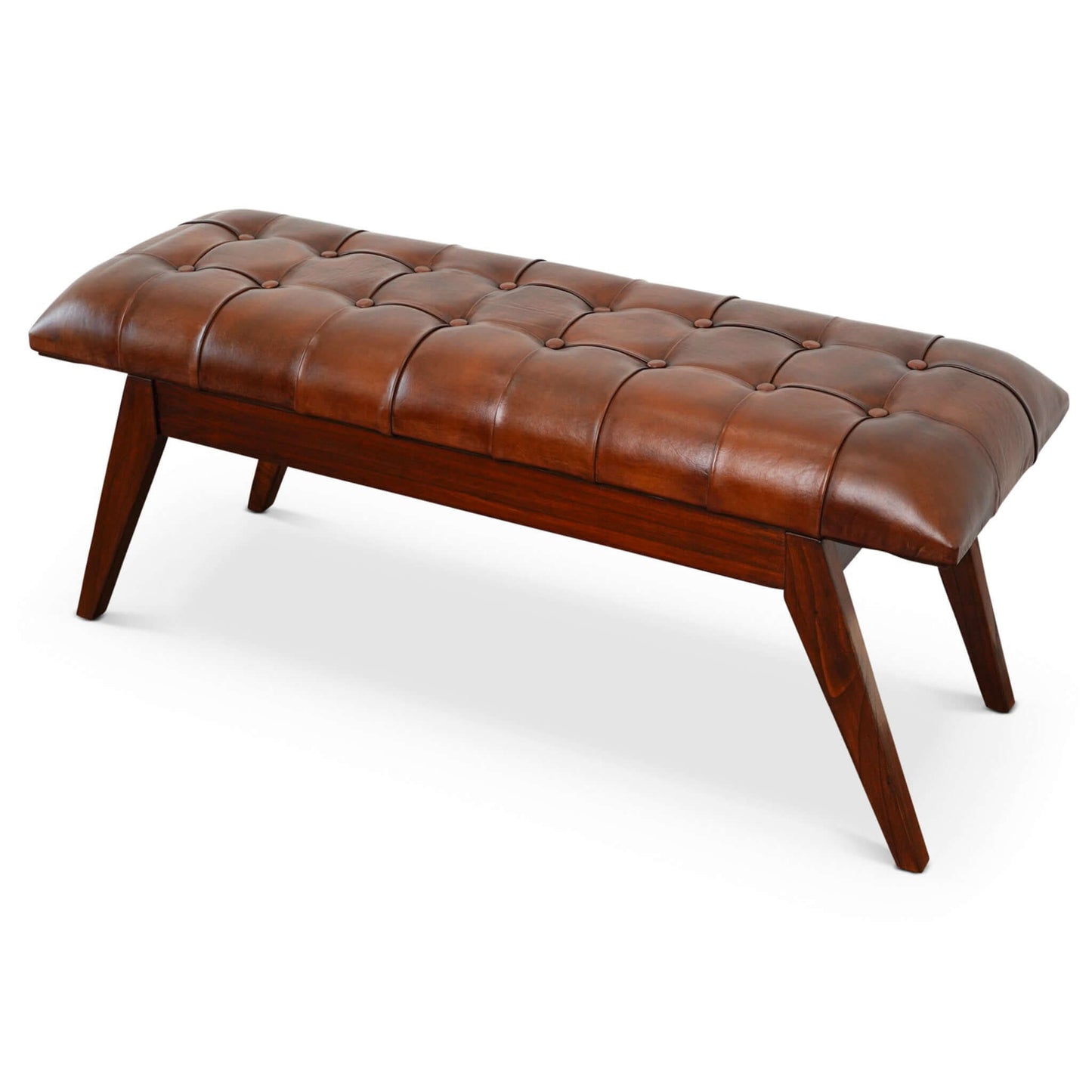 Maja - Bench - Cognac / Dark Brown - The Sleep Loft - Online Mattress Showroom NYC