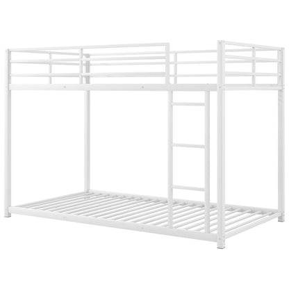 Metal Bunk Bed, Low Bunk Bed With Ladder - The Sleep Loft - Online Mattress Showroom NYC