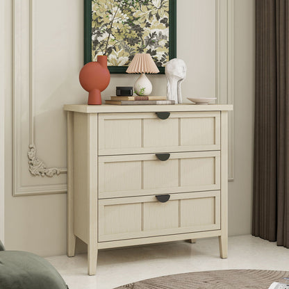 3 Drawer Cabinet, For Bedroom - Natural