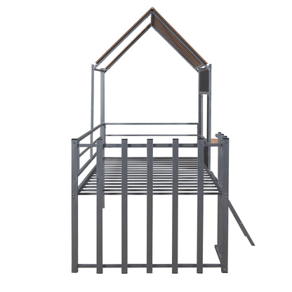 Loft Bed With Roof, Window, Guardrail, Ladder - The Sleep Loft - Online Mattress Showroom NYC