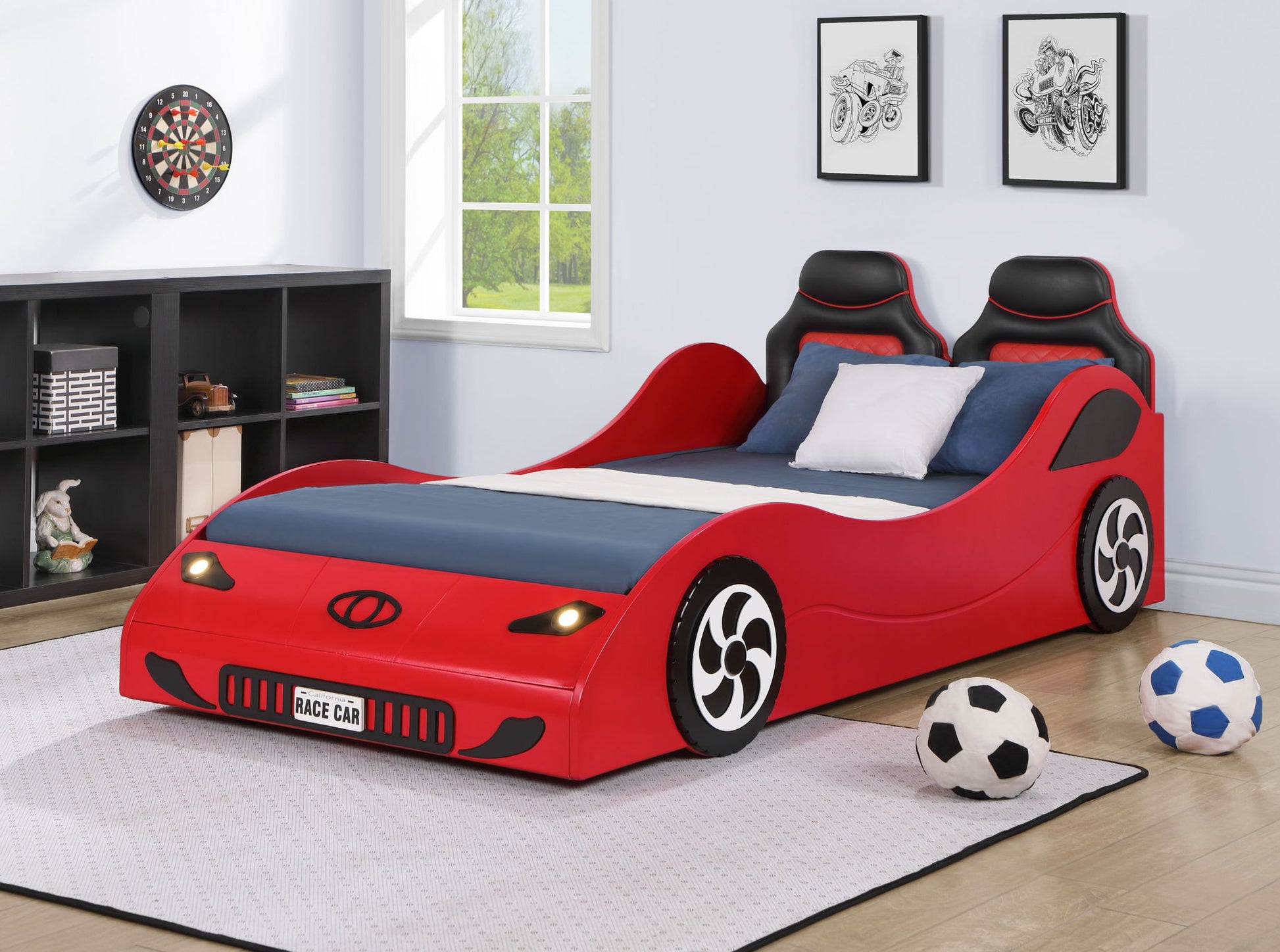 Colen - Twin Car Bed With LED - The Sleep Loft - Online Mattress Showroom NYC