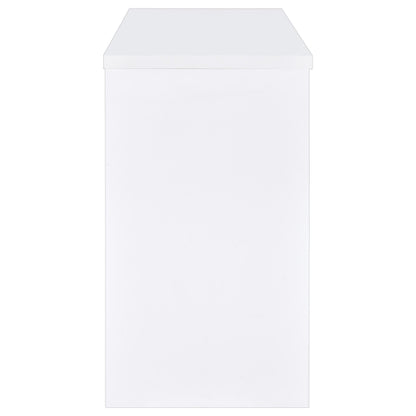 Topanga Engineered Wood Freestanding Home Bar White
