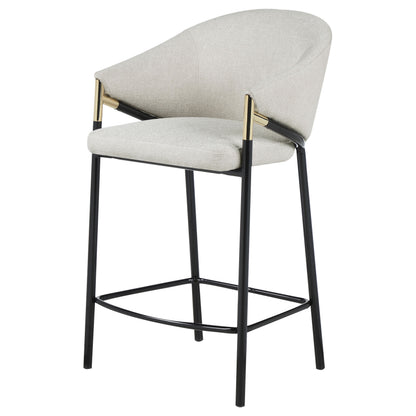 Chadwick Fabric Upholstered Counter Chair Beige (Set of 2)