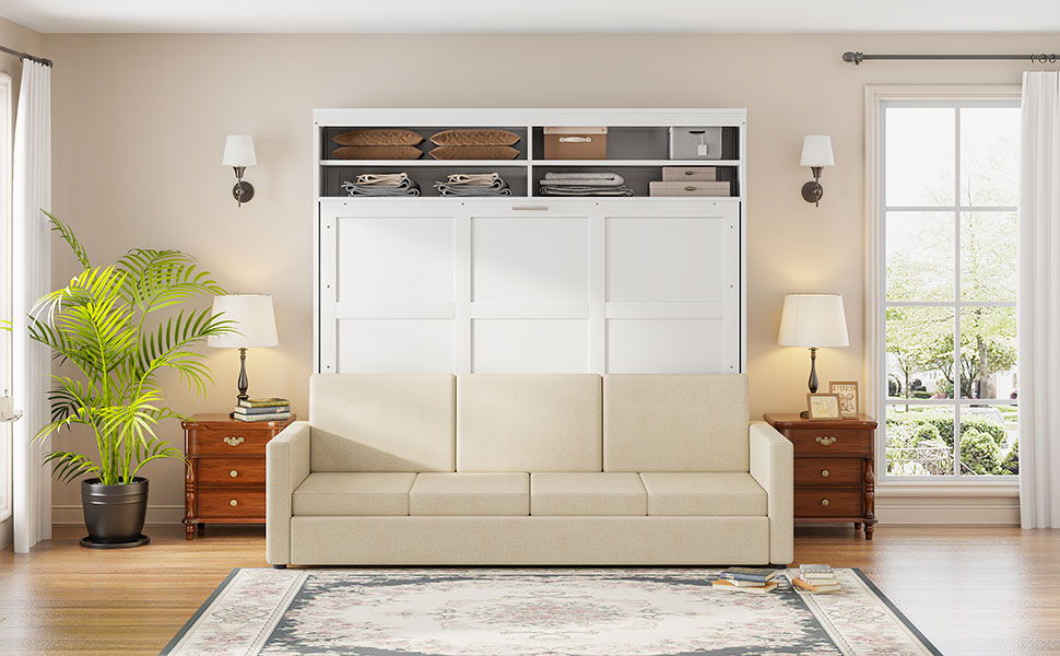Murphy Wall Bed With Sofa - The Sleep Loft - Online Mattress Showroom NYC