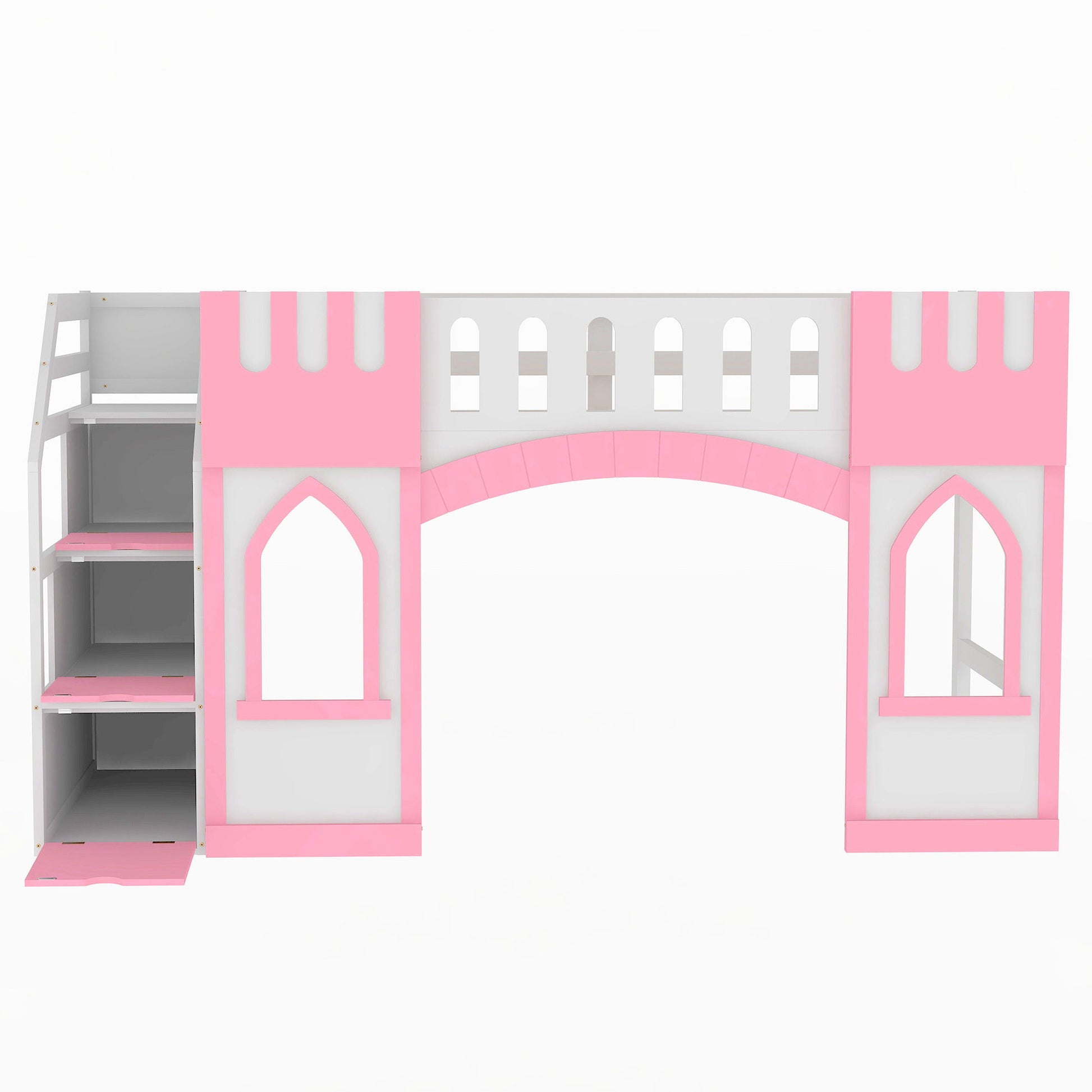 Loft Bed With Storage Staircase And Windows - The Sleep Loft - Online Mattress Showroom NYC