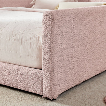 Cute Rabbit Ear Upholstered Platform Bed Frame With Safety Rail - The Sleep Loft - Online Mattress Showroom NYC