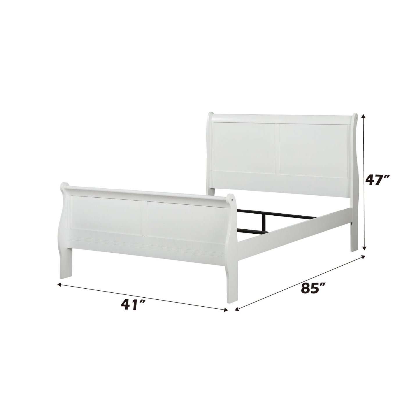 Louis Philippe - Sleigh Style Bed - The Sleep Loft - Online Mattress Showroom NYC