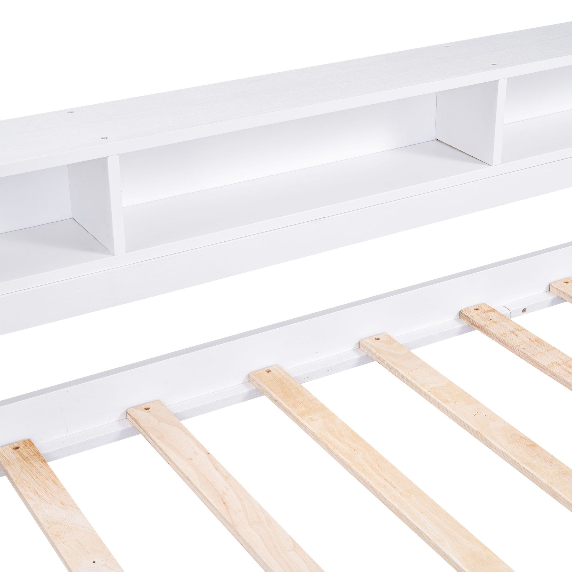 Daybed With 2 Trundles, 3 Storage Cubbies, Built In USB Charging Light - The Sleep Loft - Online Mattress Showroom NYC