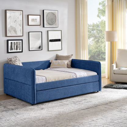 Upholstered Daybed With Pop Up Trundle - The Sleep Loft - Online Mattress Showroom NYC