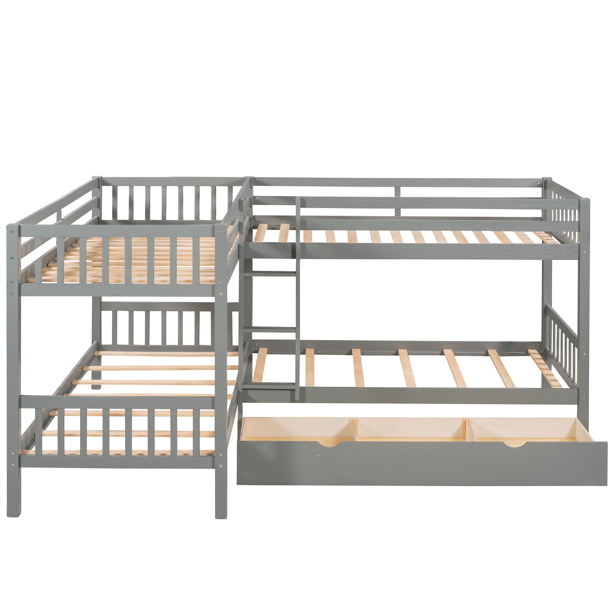 L Shaped Bunk Bed With Drawers - The Sleep Loft - Online Mattress Showroom NYC