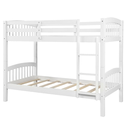 Solid Construction Bunk Bed With Ladder - The Sleep Loft - Online Mattress Showroom NYC