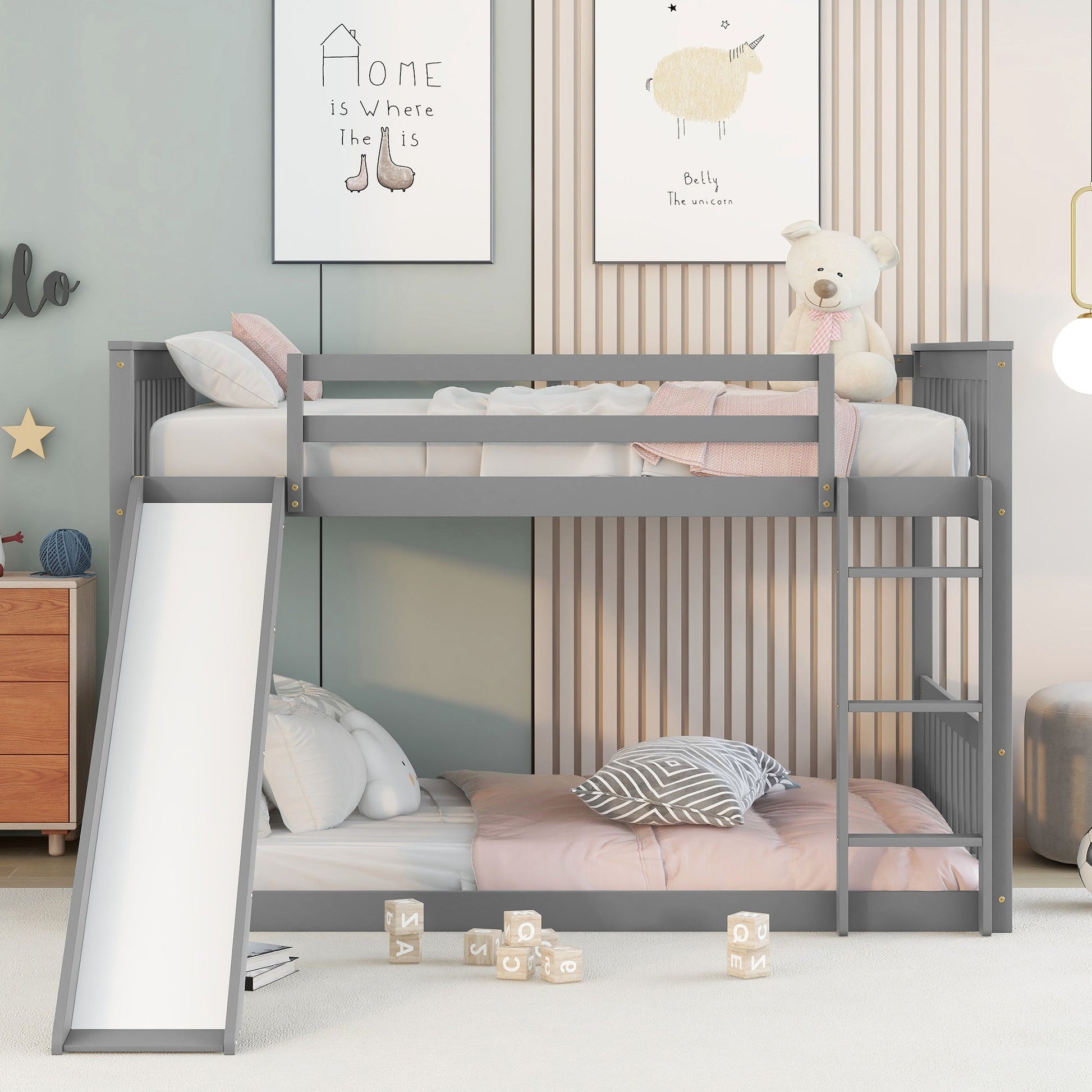 Bunk Bed With Slide And Ladder - The Sleep Loft - Online Mattress Showroom NYC
