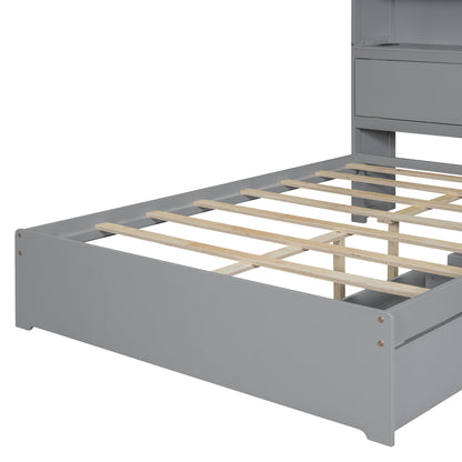 Platform Bed With USB, Storage Headboard & Drawers - The Sleep Loft - Online Mattress Showroom NYC