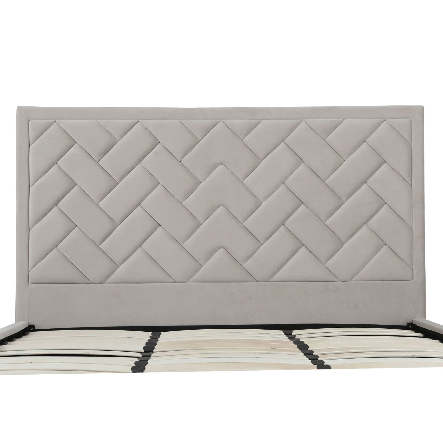 Crosby - Bed With Upholstered Headboard And Slats - The Sleep Loft - Online Mattress Showroom NYC