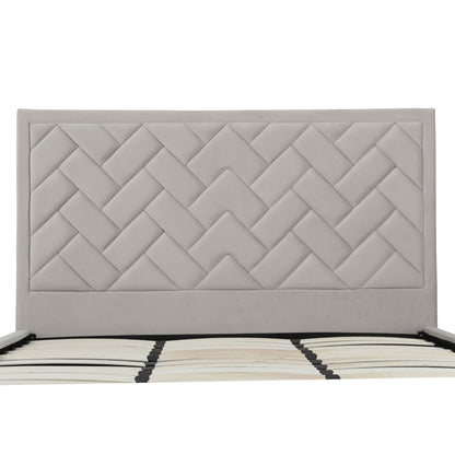 Crosby - Bed With Upholstered Headboard And Slats - The Sleep Loft - Online Mattress Showroom NYC