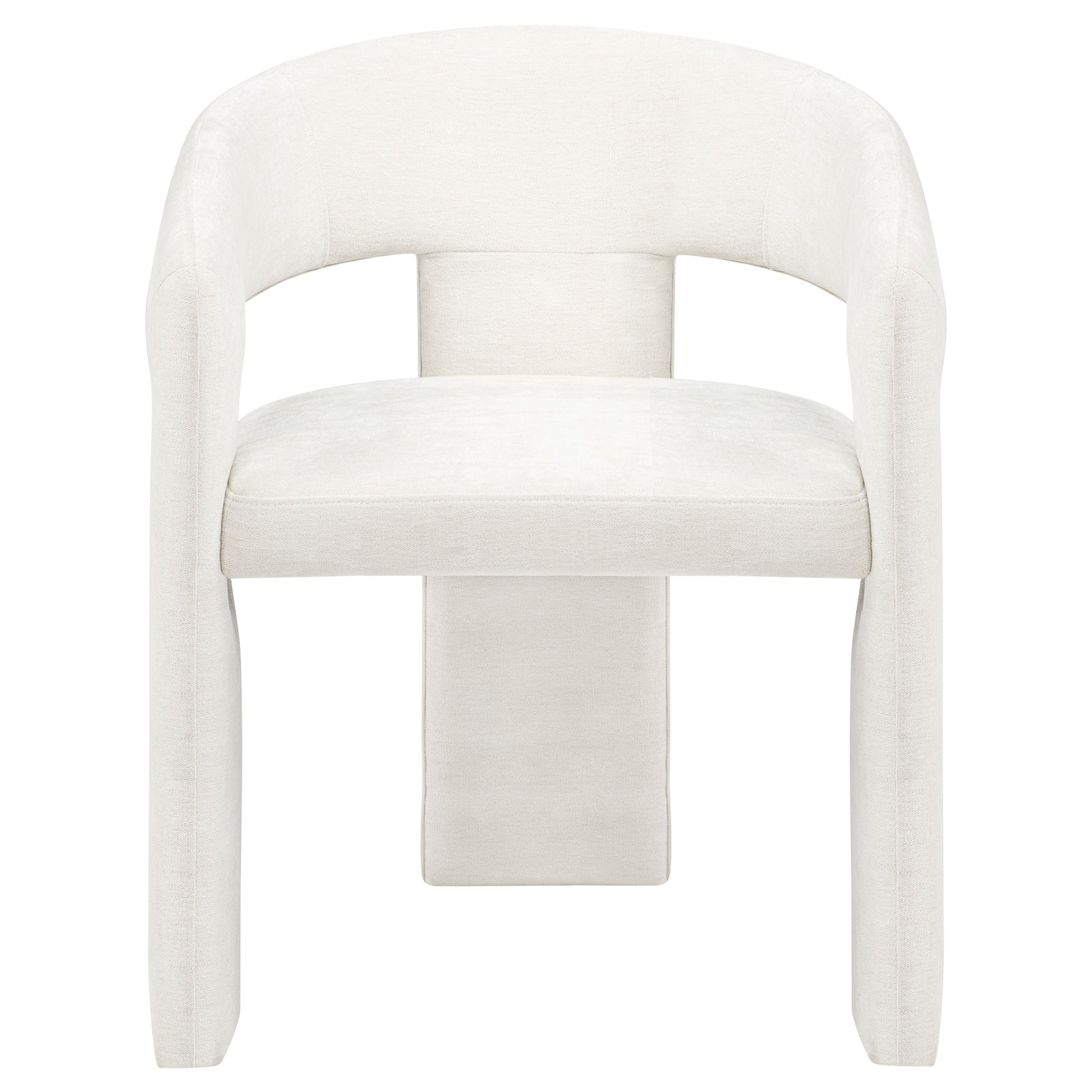Carlow Upholstered Dining Arm Chair White (Set of 2)