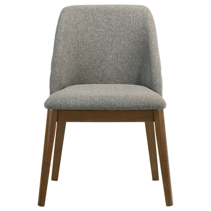 Franklin Upholstered Dining Side Chair Grey (Set of 2)