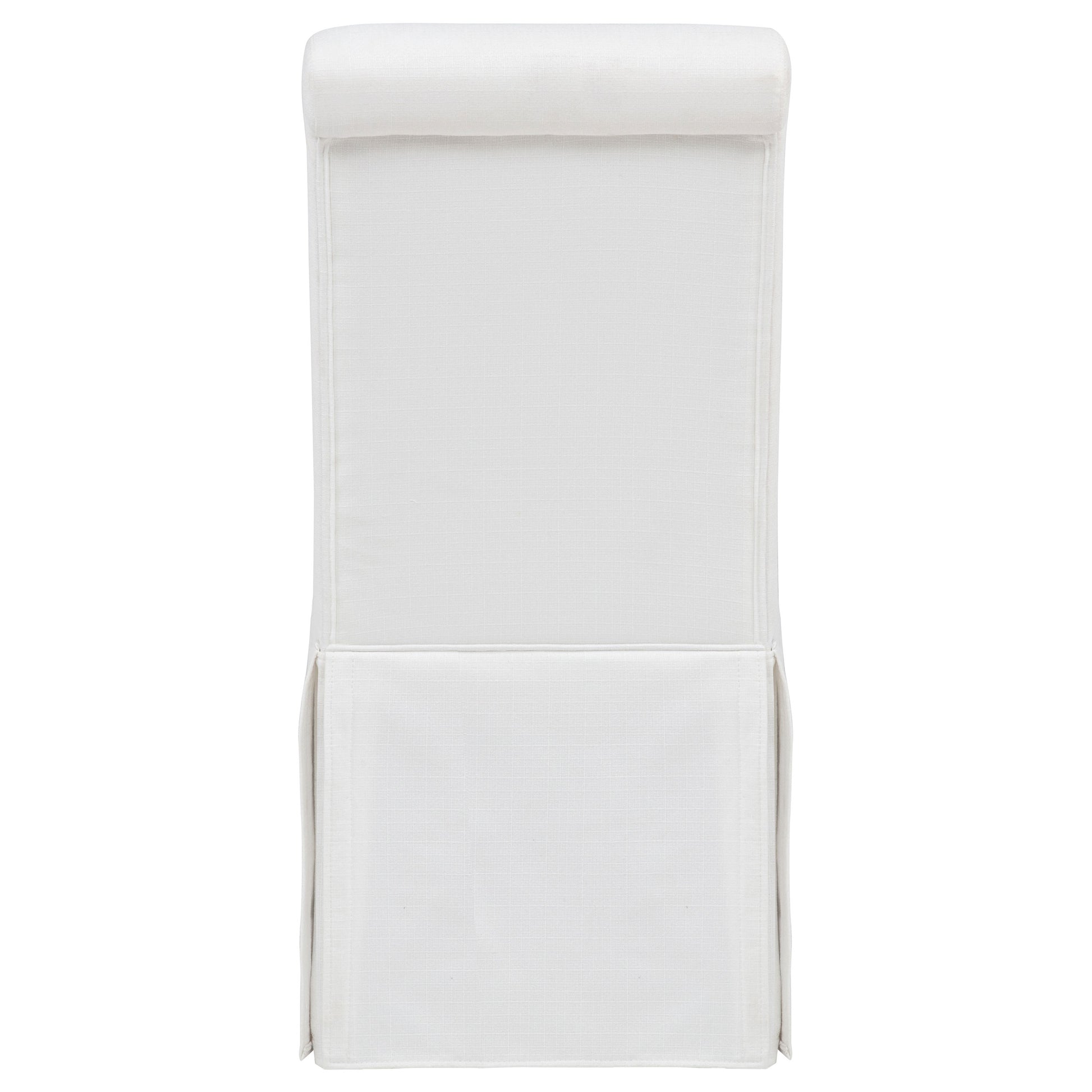 Shawna Upholstered Skirted Side Chair White (Set of 2)